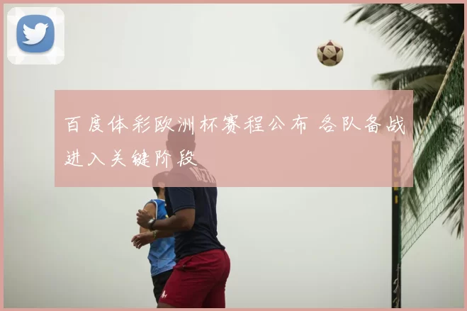 百度体彩欧洲杯赛程公布 各队备战进入关键阶段